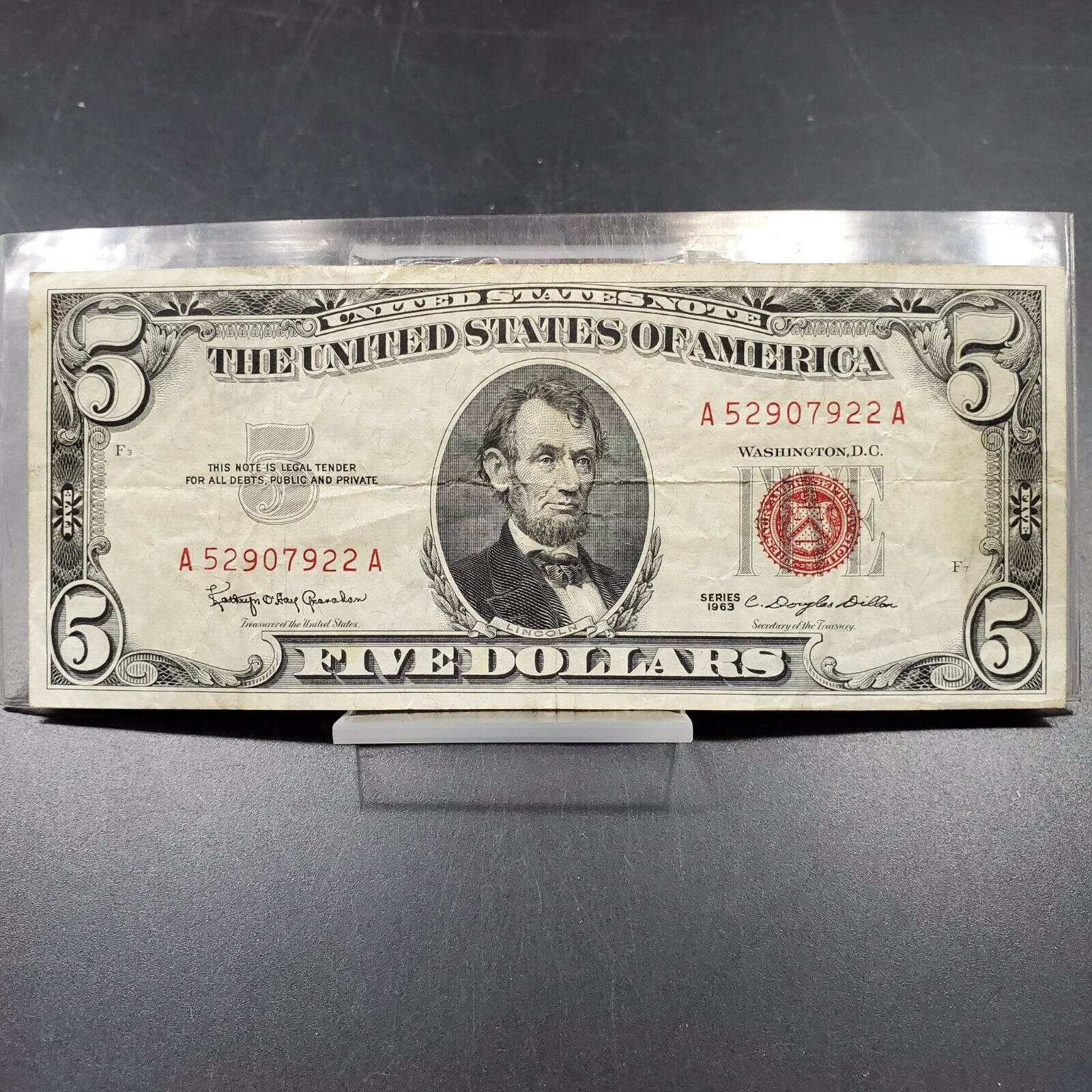 Shops RARE!!! 1963 Red Seal 5 Dollars Currency