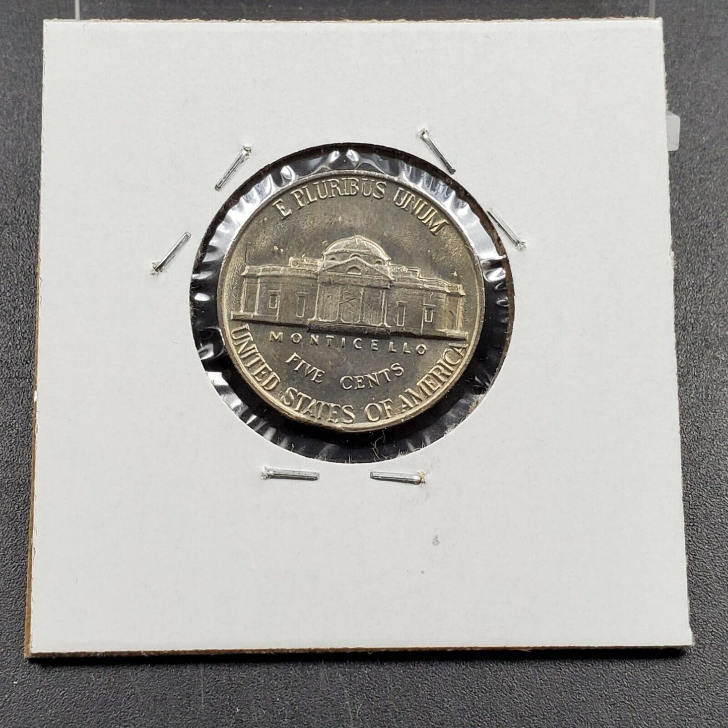 1960 P Jefferson Nickel 5c CH BU UNC CLIPPED Planchet Error Coin