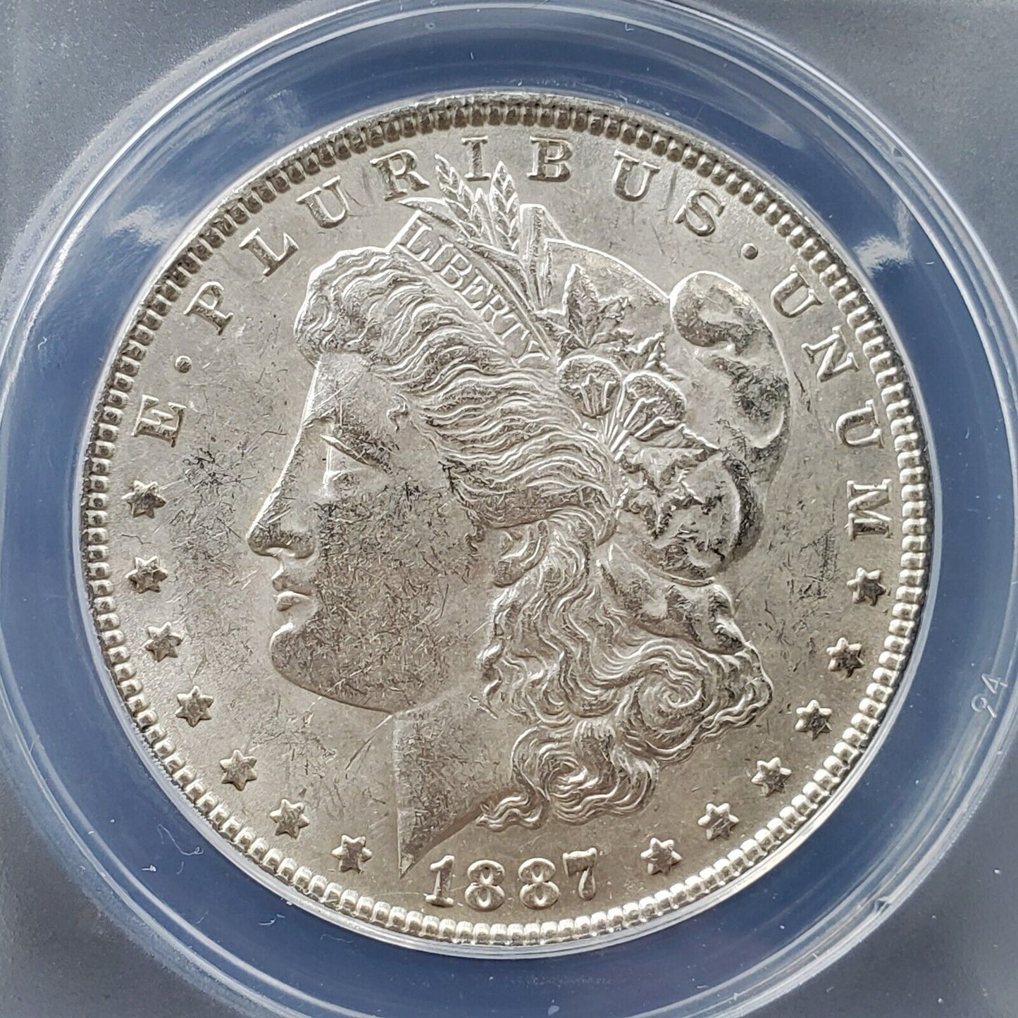 1887 P Morgan Silver Dollar Variety Coin ANACS AU55 VAM-3A SUPER CD Rare VAM