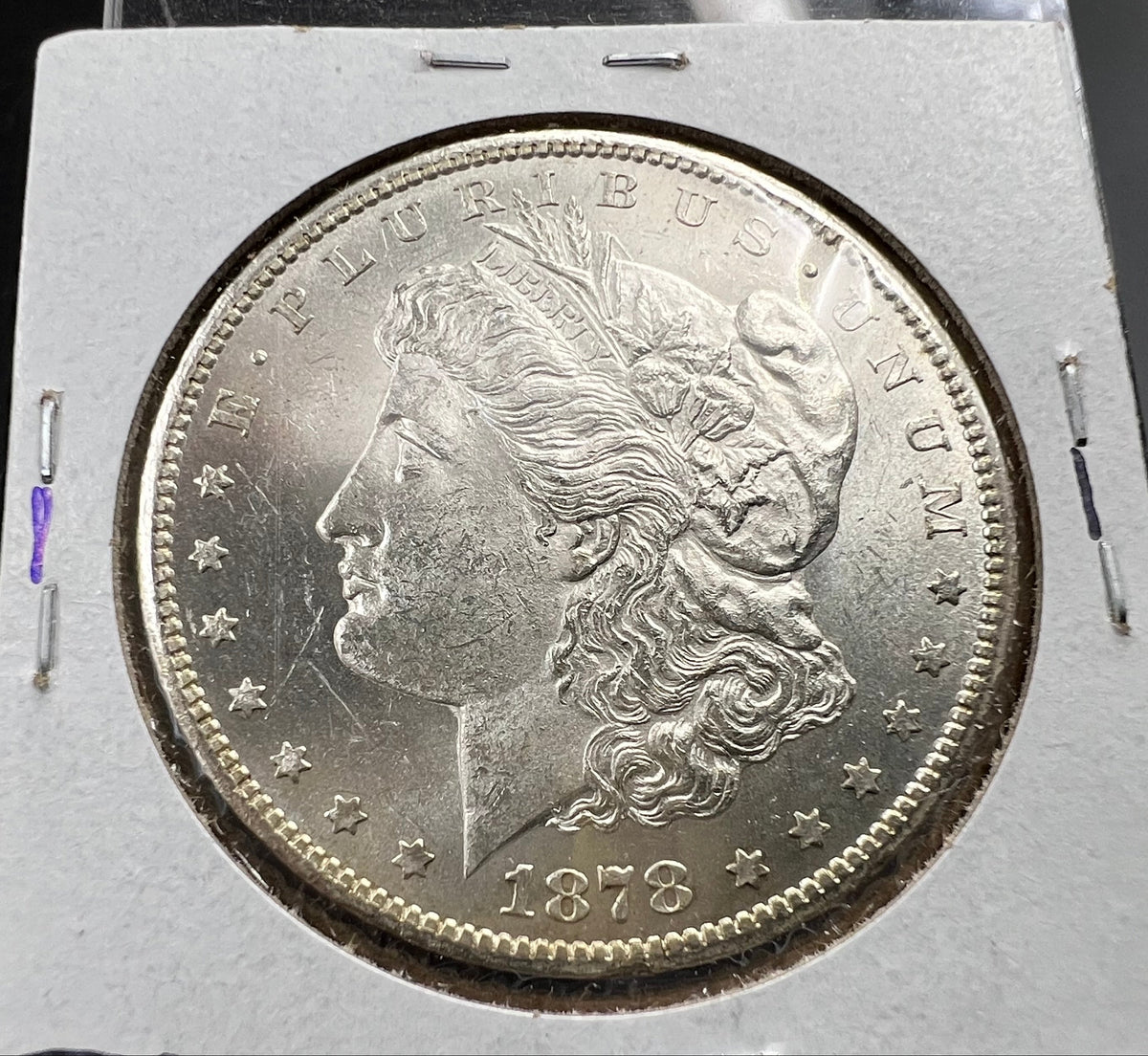 1878 CC Morgan VAM 11 BU Carson City Dollar Coin Lines in Wing Top 100 Vam Variety #A