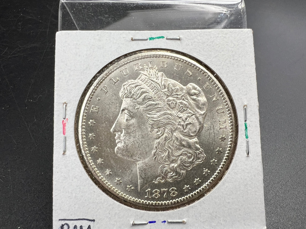 1878 CC Morgan VAM 11 BU Carson City Dollar Coin Lines in Wing Top 100 Vam Variety #B