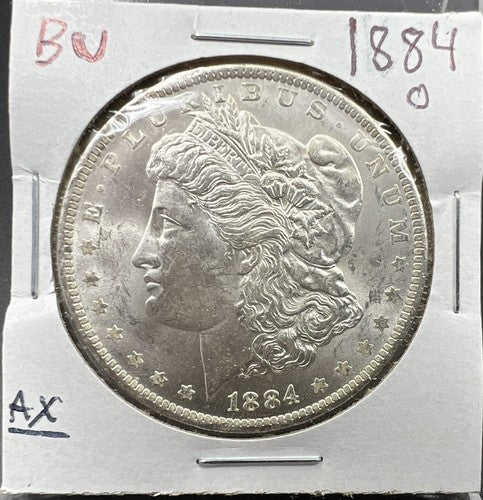 1884 O Morgan Silver Dollar Coin Choice BU UNC Uncirculated Not much toning
