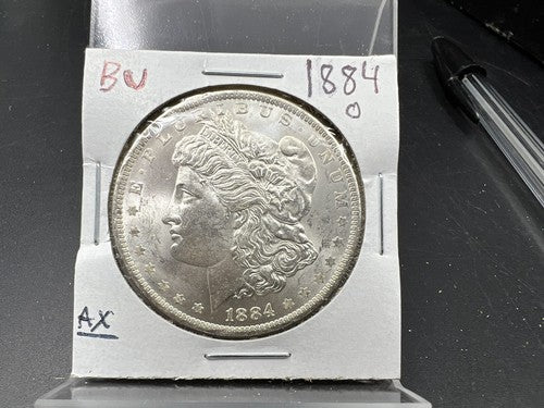 1884 O Morgan Silver Dollar Coin Choice BU UNC Uncirculated Not much toning