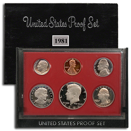 1981 S Type 1 Proof Set US Mint OGP Clad