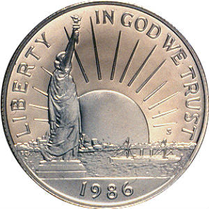 1986 S 50C Statue of Liberty Centennial Clad Proof