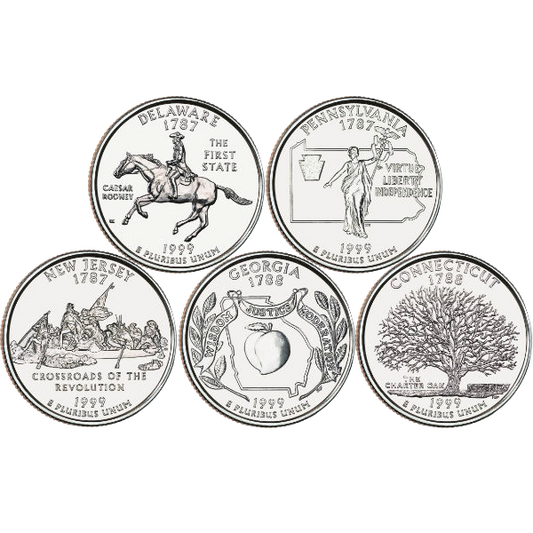 1999 P State Quarters Click Here to View all Statehood types