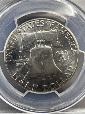 1958 P 50c Franklin Silver Half Dollar Coin PCGS MS64 CH BU Certified #78