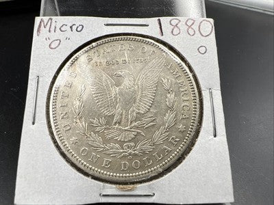1880 O Morgan Dollar Coin Micro o Variety Morgan Dollar XF EF Details SK#A