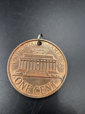 Large 1-2  Inch Novelty Coin/Pendant/Paperweight 1996 D Lincoln