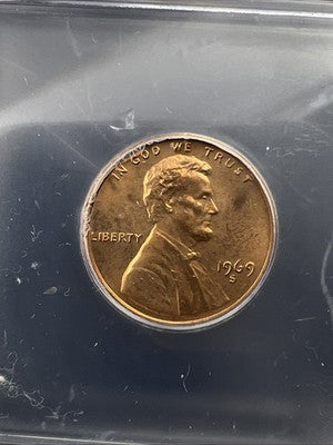 1969 S Lincoln 1c Memorial Cent Coin ICG MS67 #02