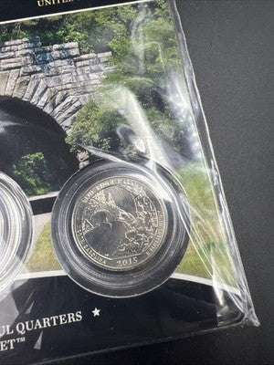 2015 Blue Ridge Parkway 3 Coin P D S US Mint ATB Set