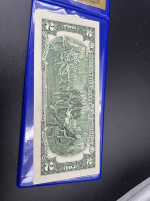 Pearl Harbor Colorized Enhanced 2017 A 2 Two Dollar Federal Reserve Note Unc #7
