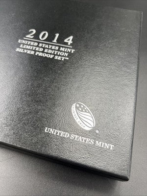 2014 Limited Edition US Silver Proof Set Complete w/ Box COA sk#a