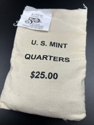 U.S. Mint Bag of 100 2005 P 25c Kansas State Statehood Quarters BU UNC