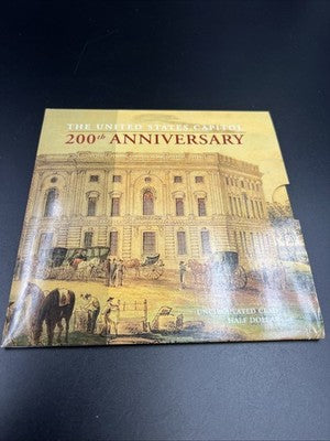 2001 Capitol Visitors Center Copper Nickel Half Dollar Coin in Gift Pack