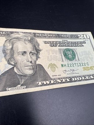 2013 $20 FRN Federal Reserve Note VG Circ Neat Serial #22271222