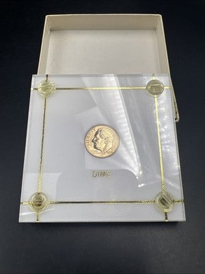 1996 W West Point Roosevelt Copper Nickel Dime Coin GEM BU in Capital Plastics