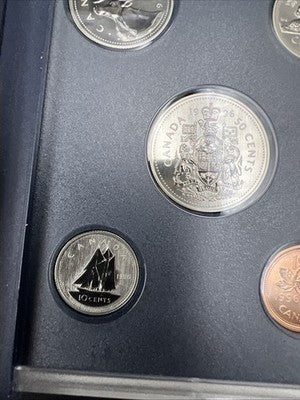 1996 Canada Specimen 6 Coin Gem Uncirculated Set w/ used Box COA
