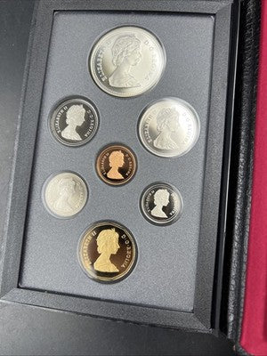 1989 Canada Double Dollar Proof Set Gem Uncirculated Coins Box & COA #A