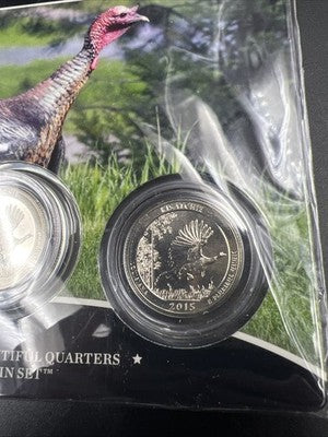 2015 Kisatchie Forrest 3 Coin P D S US Mint ATB Set