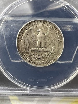 1932 S 25c Washington Silver Quarter Coin ANACS F12 Fine Key Date #703