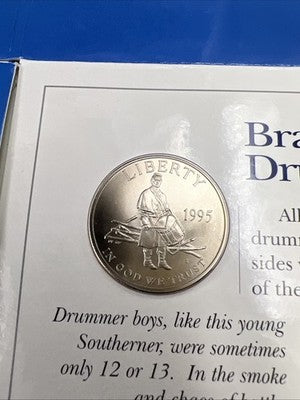 1995 S Civil War 50c Commemorative Half Dollar Coin Young Collector's Set sk#B