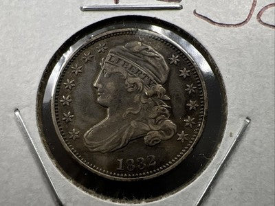 1832 10c Capped Bust Silver Dime Coin Choice VF Very Fine Circ