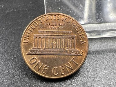 Capped Die Error Lincoln Memorial Cent CH AU