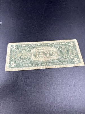 1963 B * Star $1 One Dollar Barr Note Neat Serial Number #444 Very Circulated