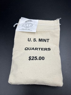 U.S. Mint Bag 100 2010 P Yellowstone ATB Quarter Coins BU UNC