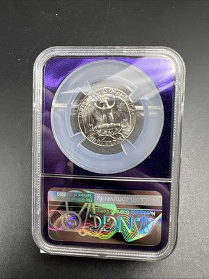 1965 25c SMS Washington Copper Nickel Quarter MS68 NGC