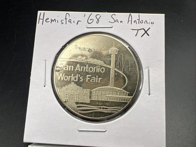 1968 San Antonio World's Fair Hemisfair Souvenir Medal