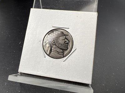 Hobo Buffalo Nickel Coin Modern Carving SKU#AA