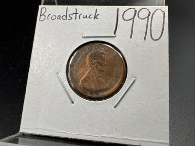 Large Broadstruck Error 1990 P 1c Lincoln Memorial Cent CH AU