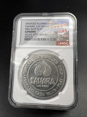 NGC Vegas Strip Hoard Slab Sahara Las Vegas Casino Token #161