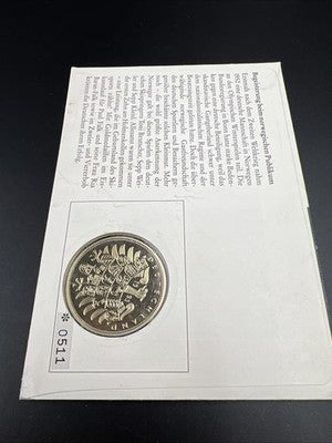 1993 Germany Olympic Medal Numisbrief 1952 Oslo Helsinki Winter Games Proof