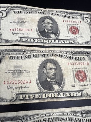 1963 $5 USN Very Circ Five Dollar United States Notes #926