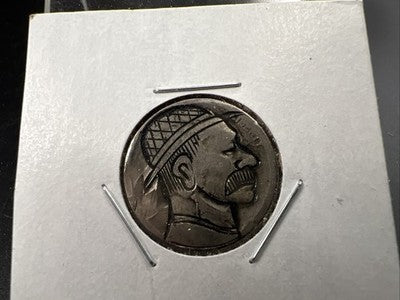 Hobo Buffalo Nickel Coin Modern Carving SKU#DD