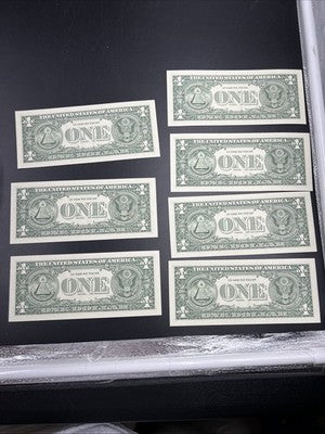 9 Consecutive 7777 Lucky Repeat 2009 $1 FRN Notes Choice UNC