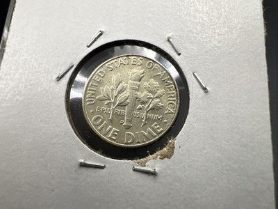 1958 D 10c Roosevelt Silver Dime Coin Neat Toning Toner CH BU UNC #a