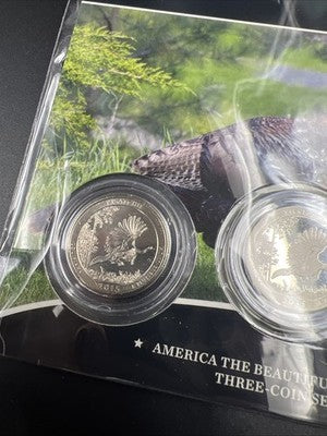 2015 Kisatchie Forrest 3 Coin P D S US Mint ATB Set