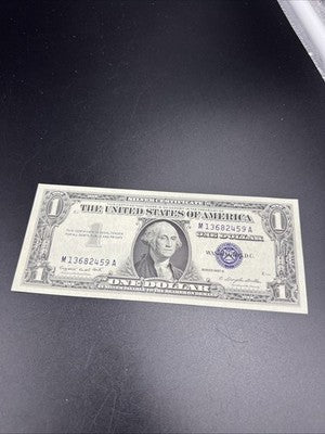 1957 A $1 One Dollar Blue Seal Silver Certificate UNC Uncirculated #459