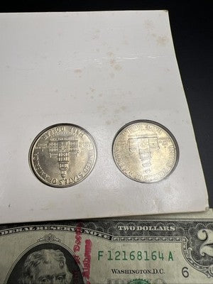 1976 Collector's Lot P D Kennedy Half 50c Set & 2x $2 FRN Two Dollar Bills Circ