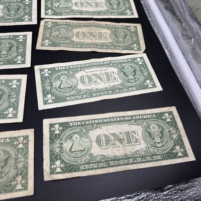 Lot of 10 1957 1935 $1 One Dollar Silver Certificates VG + Circulated #364