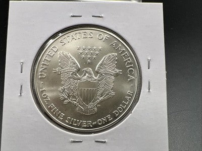 2000 1 Oz ASE American Silver Eagle Coin Incomplete Die Finishing Error UNC