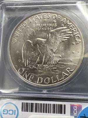 1972 D $1 Ike Eisenhower Clad Copper Nickel Dollar Coin ICG MS66 #607