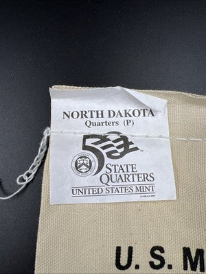 U.S. Mint Bag of 100 2006 P 25c North Dakota State Statehood Quarter Coin BU UNC