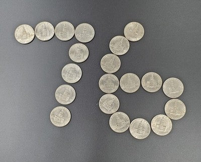 1976 Bicentennial Half Dollar  Roll Lot Of 20 Coins Choice Circulated
