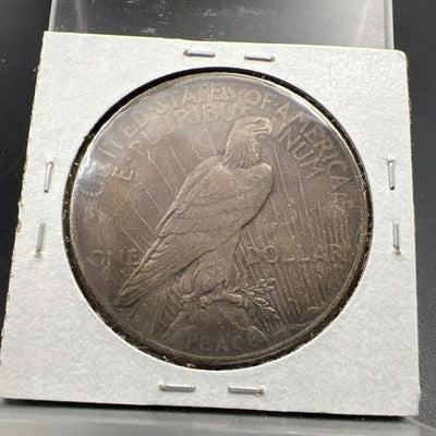 1924 $1 Peace Silver Dollar Coin CH XF Neat Toning Toner Circ
