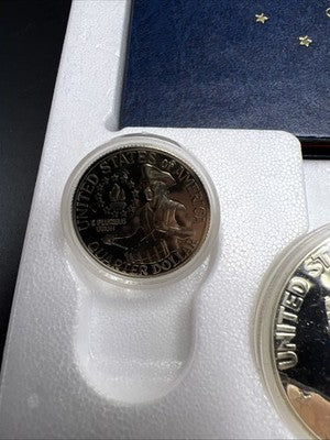 1776 - 1976 S US Mint Proof Silver Bicentennial 3 Coin Set 40% Silver w/ Box S#3